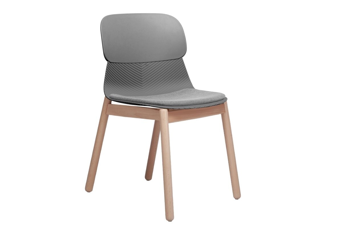 Durable Sammy Plastic Chair with Sturdy Wooden Legs - Perfect for Indoor, Outdoor, Patio, Garden, and Poolside Use