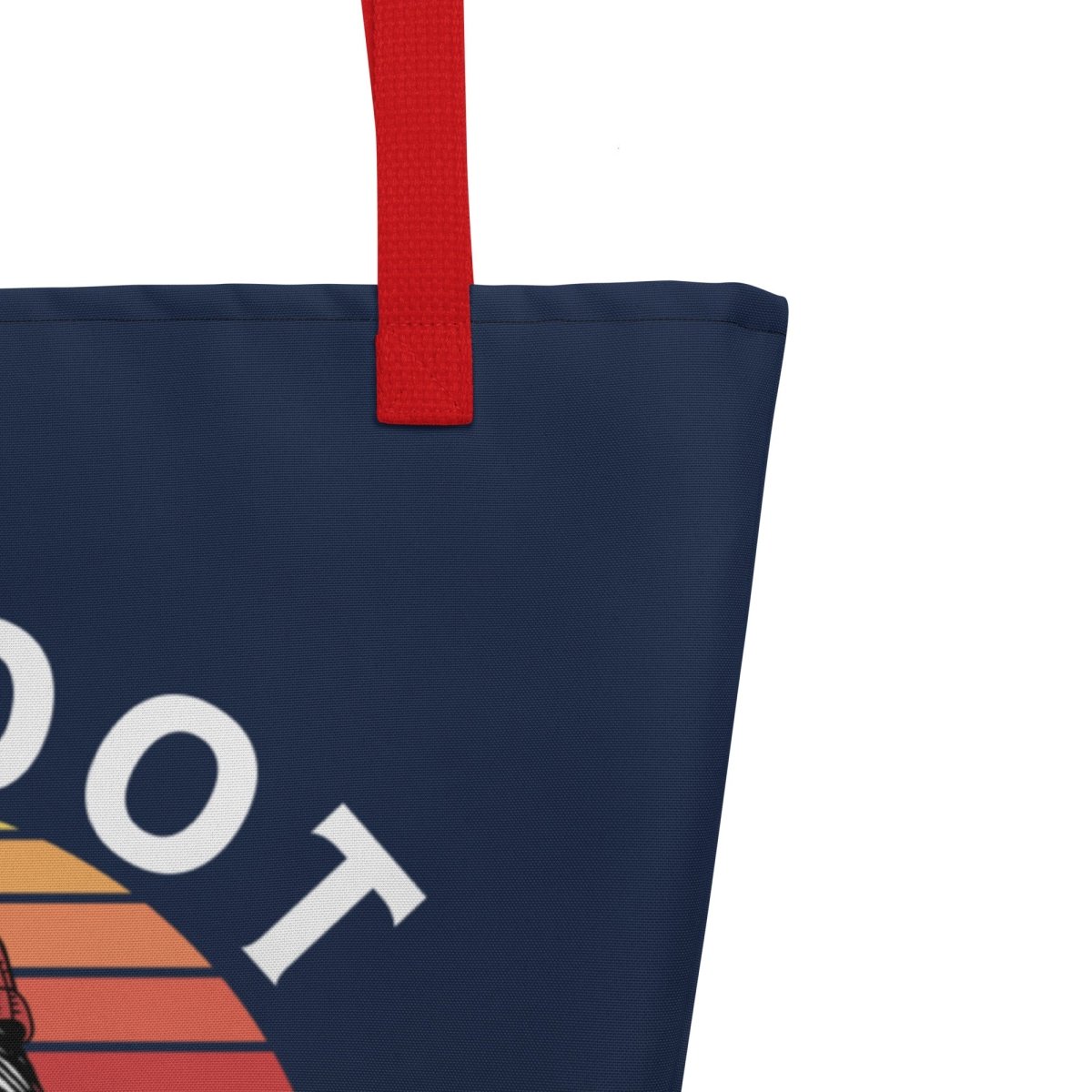 Bigfoot Was Sober Large Tote Bag - Durable Canvas Shopping Bag for Groceries, Beach & Work - Funny Sasquatch Gift for Men & Women