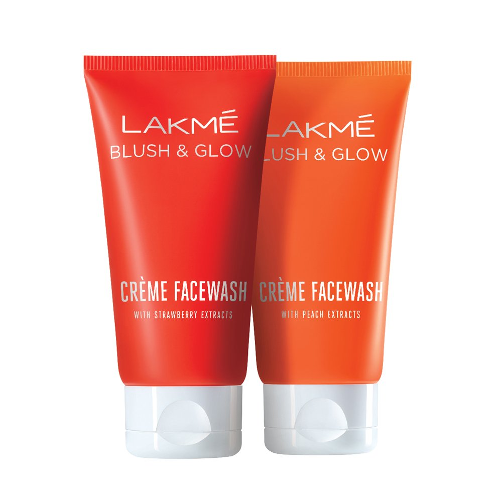 Lakmé Strawberry Creme Face Wash - 100g | Gentle Cleansing for Glowing Skin | Perfect for Daily Skincare Routine & Makeup Removal