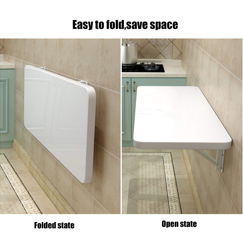 Foldable Wall Mounted Dining Table - Space Saving Folding Desk for Home Office, Laundry Room & Kids Study | Multi-Functional Floating Workbench for Small Spaces | Perfect for Apartments, Dorms & Tiny Homes