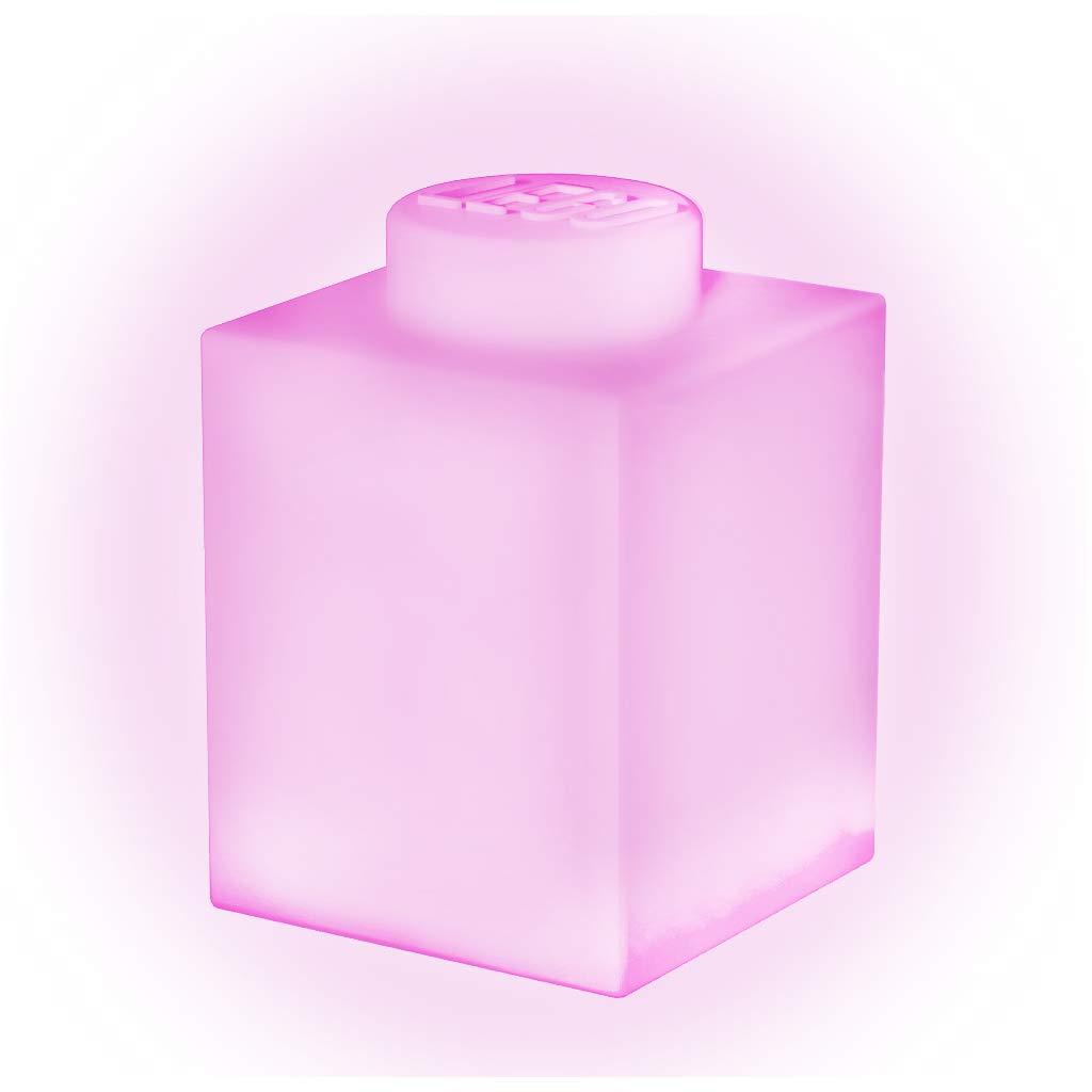 LEGO Classic 1x1 Pink Silicone Night Light - 3