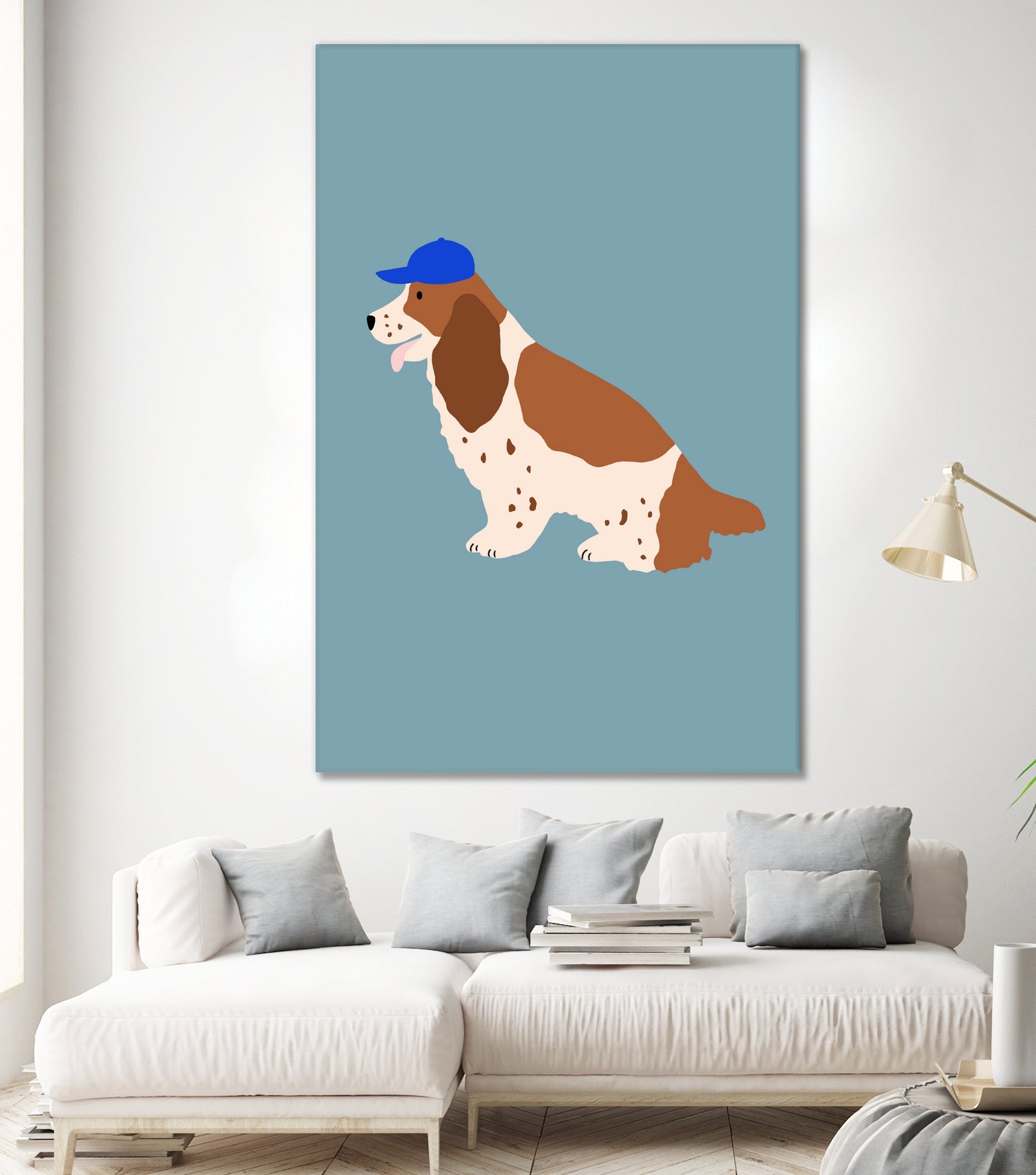 Cute Cocker Spaniel Dog Plush Toy with Adjustable Cap - Perfect Gift for Kids, Pet Lovers & Home Decor