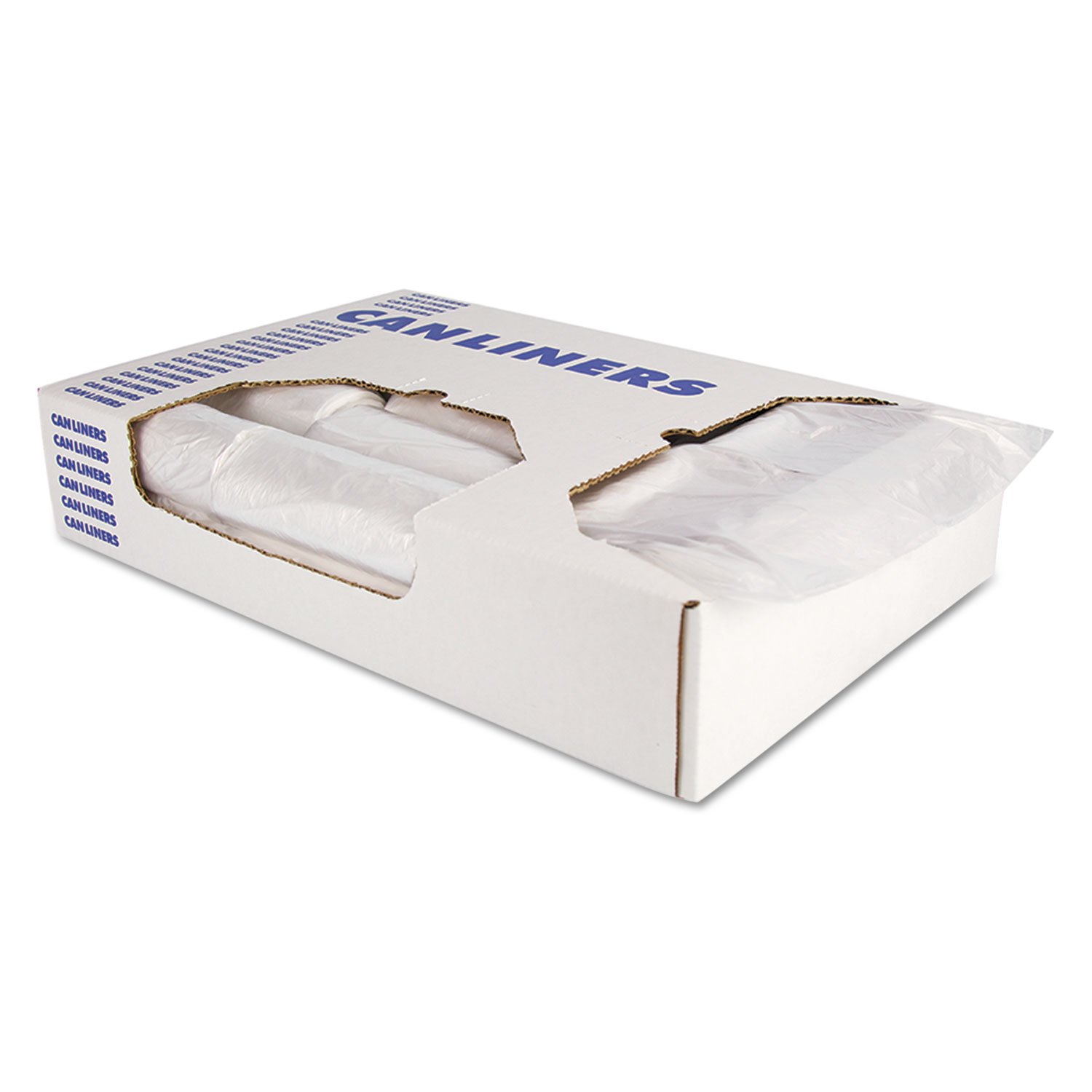 HERITAGE Z6037XNR01 High-Density Trash Can Liners, 20-30 Gallon, 16 Micron Thickness, 30 x 37 Inches, Natural Color, 500 Count per Carton - Perfect for Kitchen, Office, and Commercial Waste Disposal