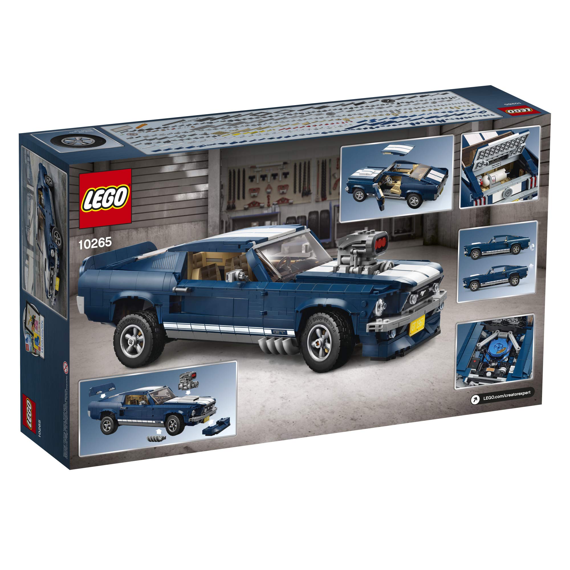 LEGO Creator Expert Ford Mustang 10265 Building Kit - 1471-Piece Collector's Model Car with Detailed Interior & V8 Engine | Perfect for Home Office Display, Gifts for Adults & Teens | Great for Car Enthusiasts & LEGO Fans