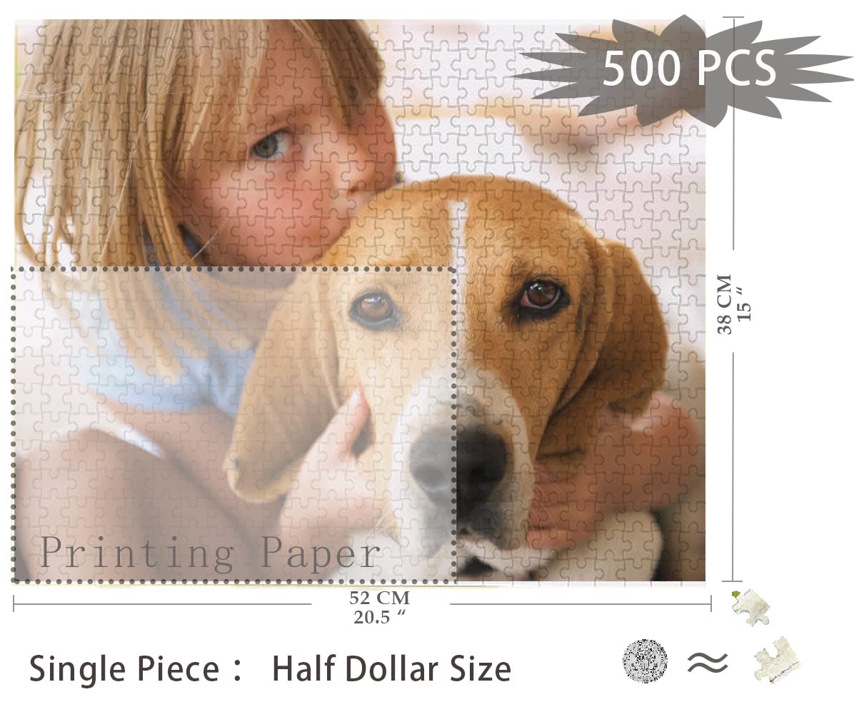 500 Piece Jigsaw Puzzle for Adults - Challenging Puzzle Game for Family & Friends - Perfect Gift for Dad, Mom, Birthday & Holidays - Relaxing Home Activity & Party Game Night Entertainment
