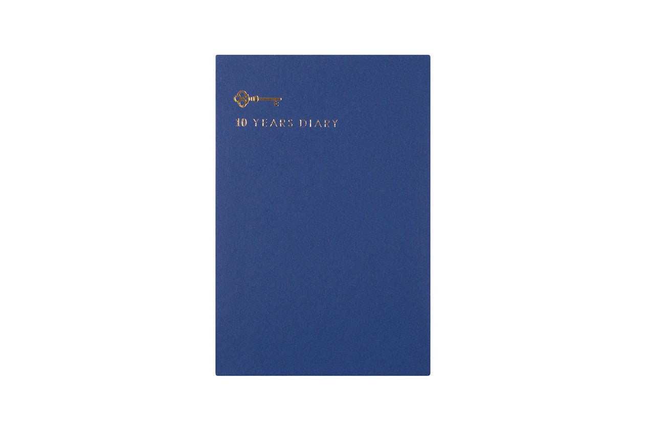 Midori 10 Year Diary Blue - Premium Refillable Journal for Long-Term Memory Keeping | Perfect for Daily Reflections, Travel Logs & Personal Growth