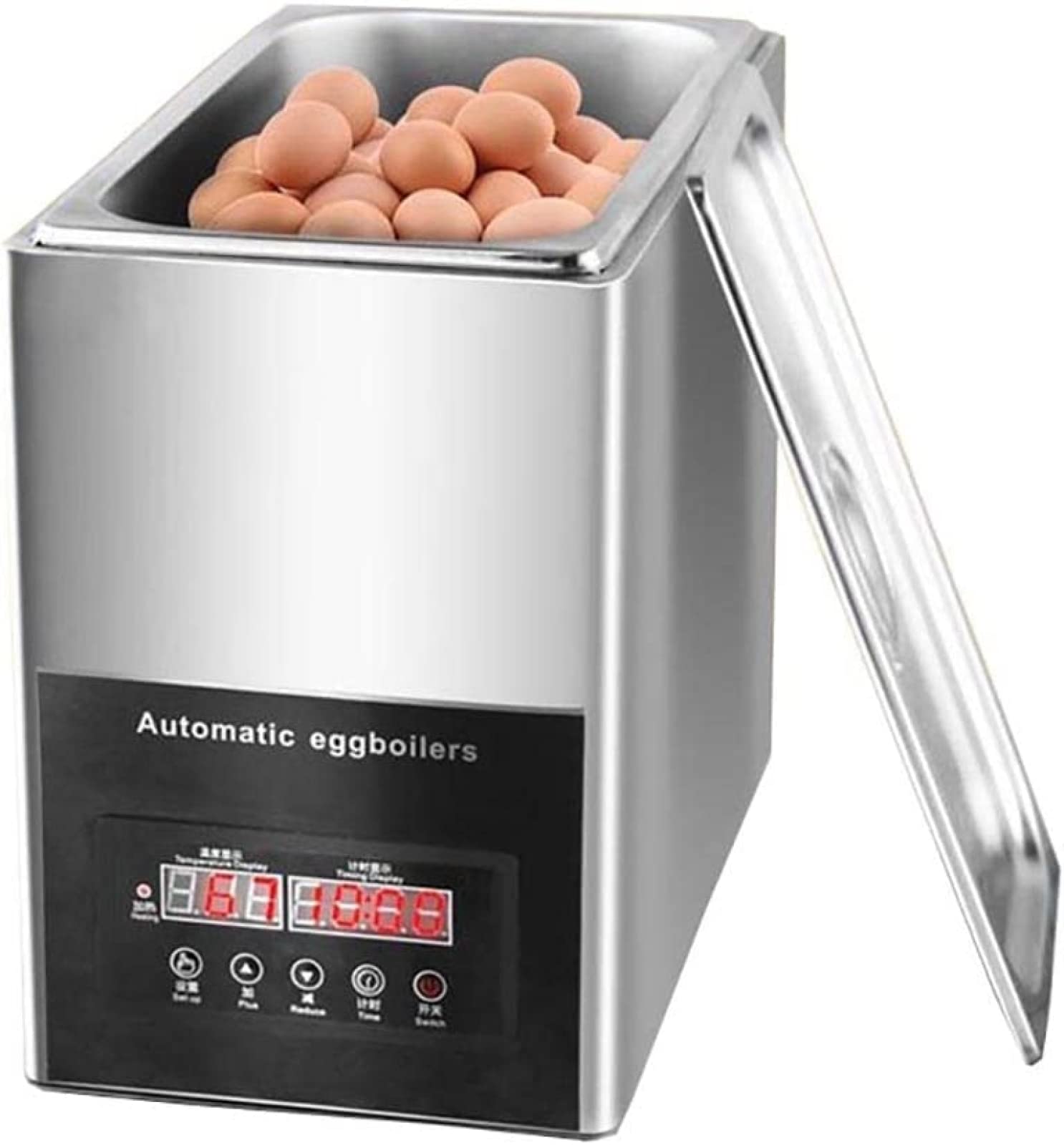 CXWLD Commercial Electric Egg Cooker - 50Pcs Automatic Soft & Hard Boiled Egg Maker with Omelette Function - Perfect for Hot Spring Eggs, Breakfast Restaurants, and Home Kitchens