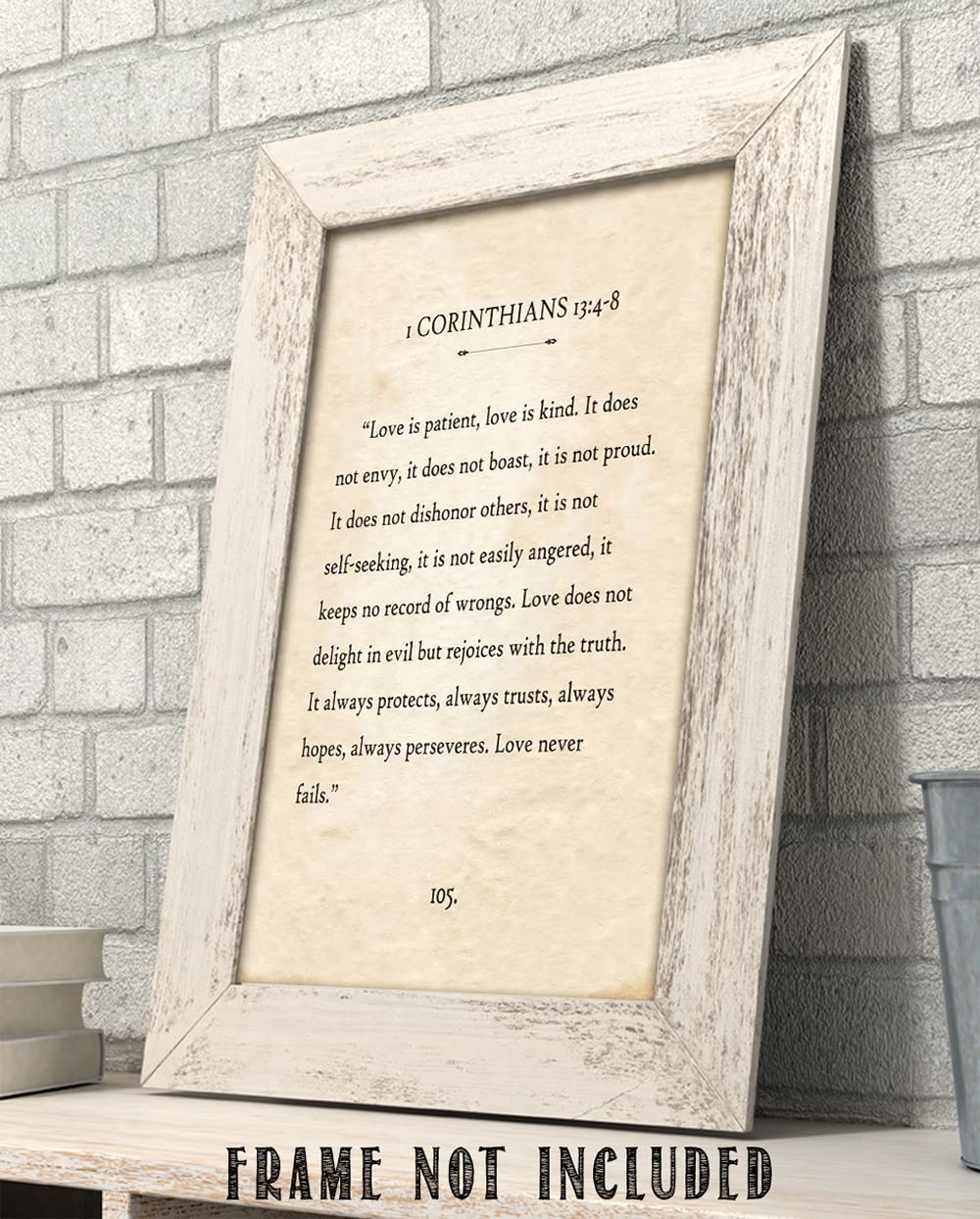 Corinthians 11x14 Bible Verse Print - Wedding Gift & Home Decor