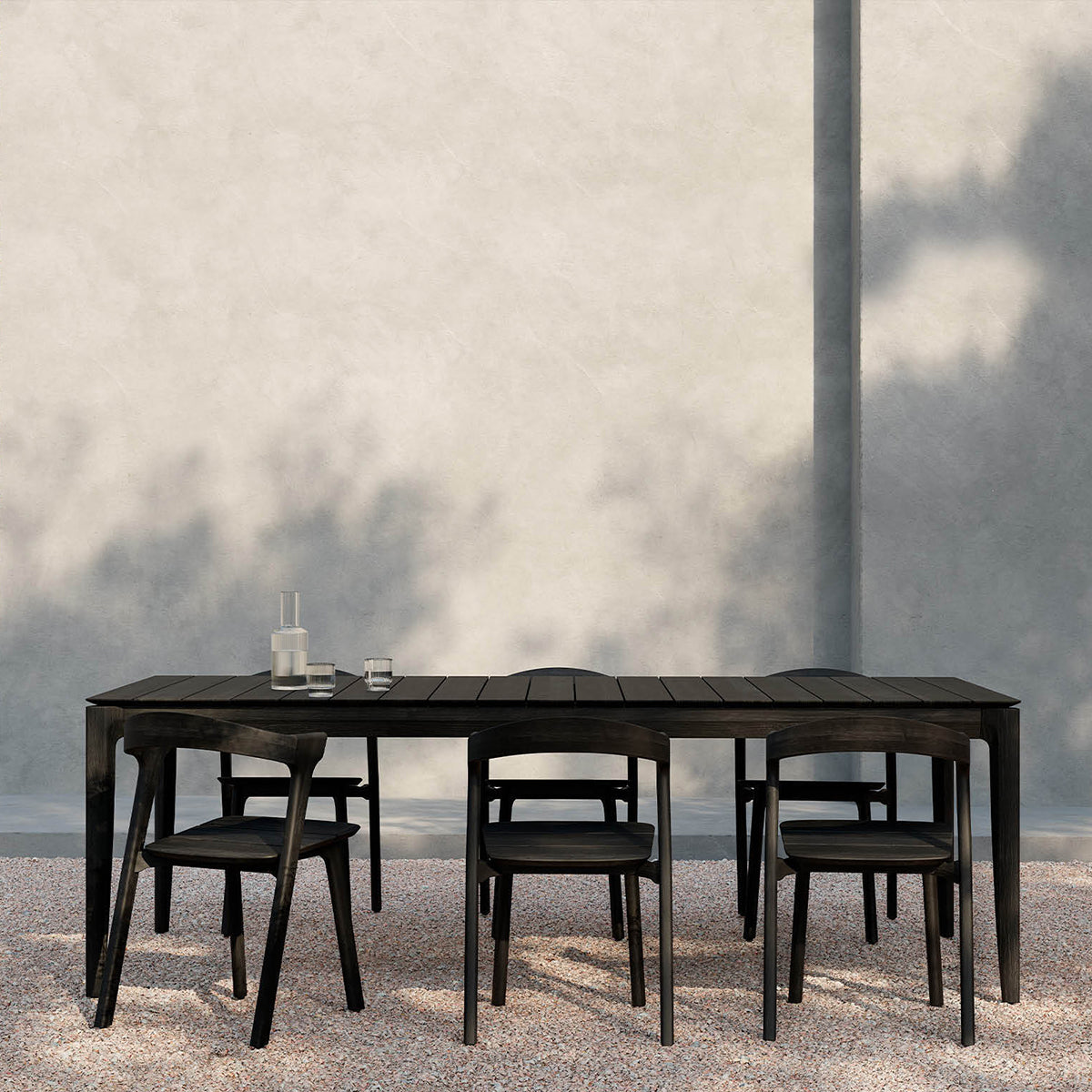 Premium Bok Rectangle Outdoor Dining Table - Weather-Resistant Patio Furniture for Garden, Deck, and Backyard Dining