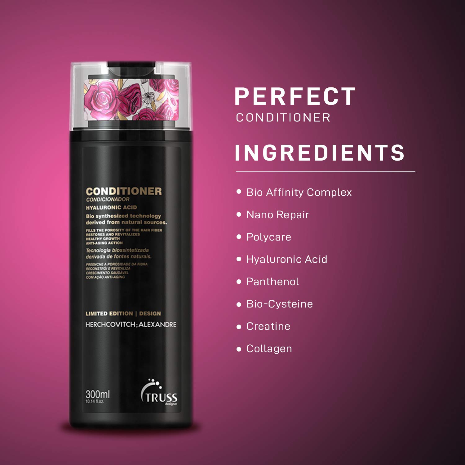 TRUSS Perfect Shampoo & Conditioner Set with Hair Mask - Sulfate Free Hair Care Kit for Damaged Hair Repair, Hydration & Shine (Best for Dry, Frizzy & Color Treated Hair) - Salon Quality Hair Treatment at Home