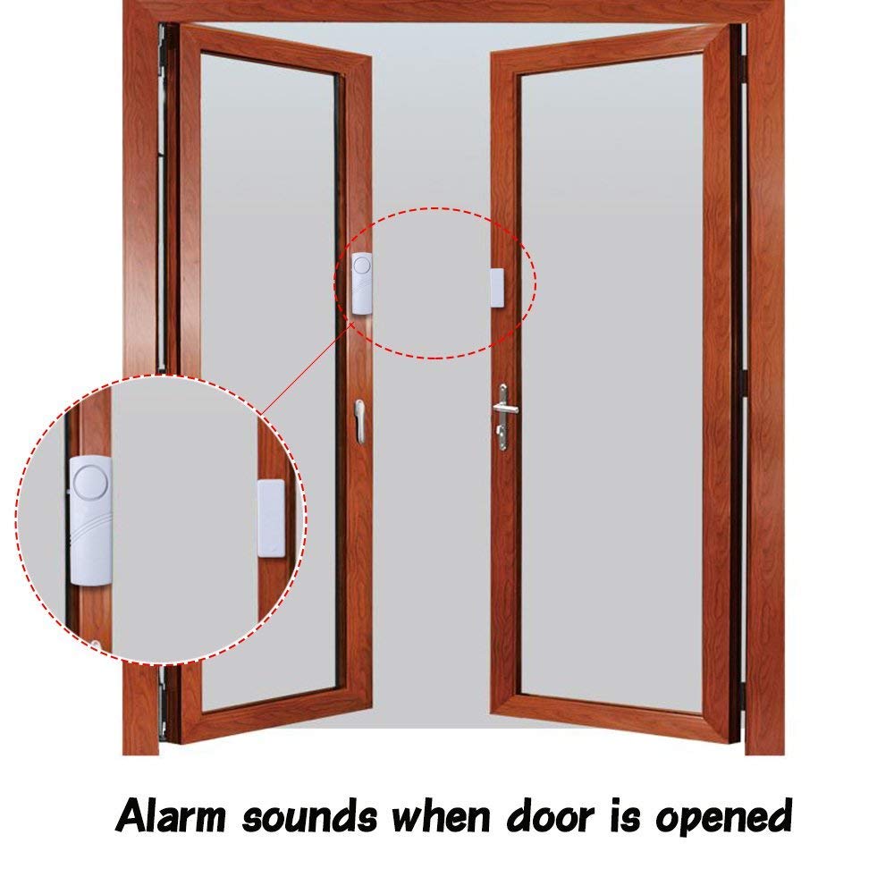 12 Pack Door Window Alarm - Wireless Magnetic Sensor Anti-Theft Burglar Alarm for Home Security | Easy DIY Installation for Apartments, Vacation Homes & Offices