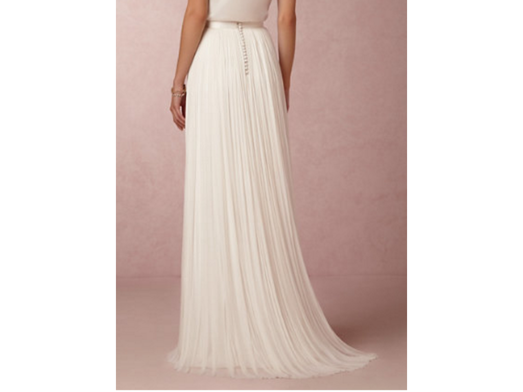 Catherine Deane Anika Skirt - Women's Flowy Midi Skirt with Side Slit, Elegant & Comfortable for Casual, Office & Party Wear