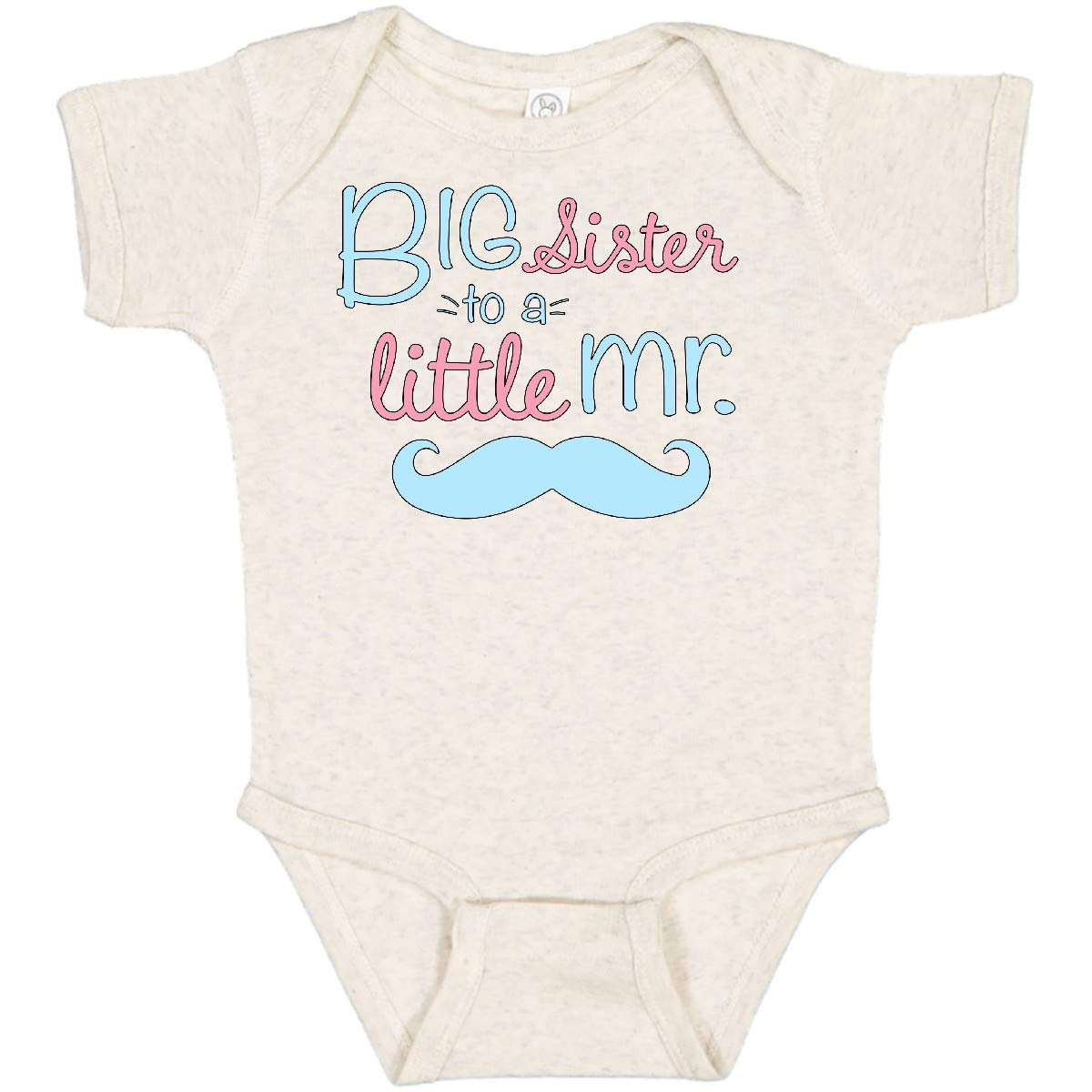 Inktastic Big Sister to a Little Mr Baby Bodysuit - Cute Sibling Outfit for Newborns & Toddlers - Perfect for Family Photos, Birth Announcements & Matching Sibling Looks