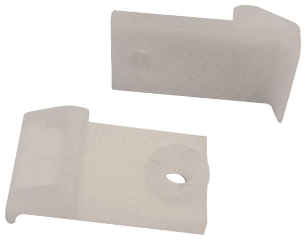 1.42'' x 0.77'' White Table Rim Clips - Heavy Duty Table Leg Attachments (24 Pack) for Secure Table Assembly & DIY Furniture Projects