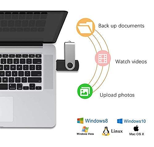 50 Pack 16GB USB Flash Drives - JUANWE Bulk USB 2.0 Thumb Drives with LED Indicator, Black - Perfect for Data Storage, School Projects, Business Files & Digital Marketing Giveaways