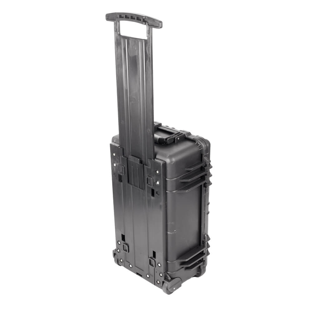 Waterproof Hard Rolling Case 515x290x200mm with Pull Handle & Foam Interior - Perfect for Travel, Storage & Equipment Protection