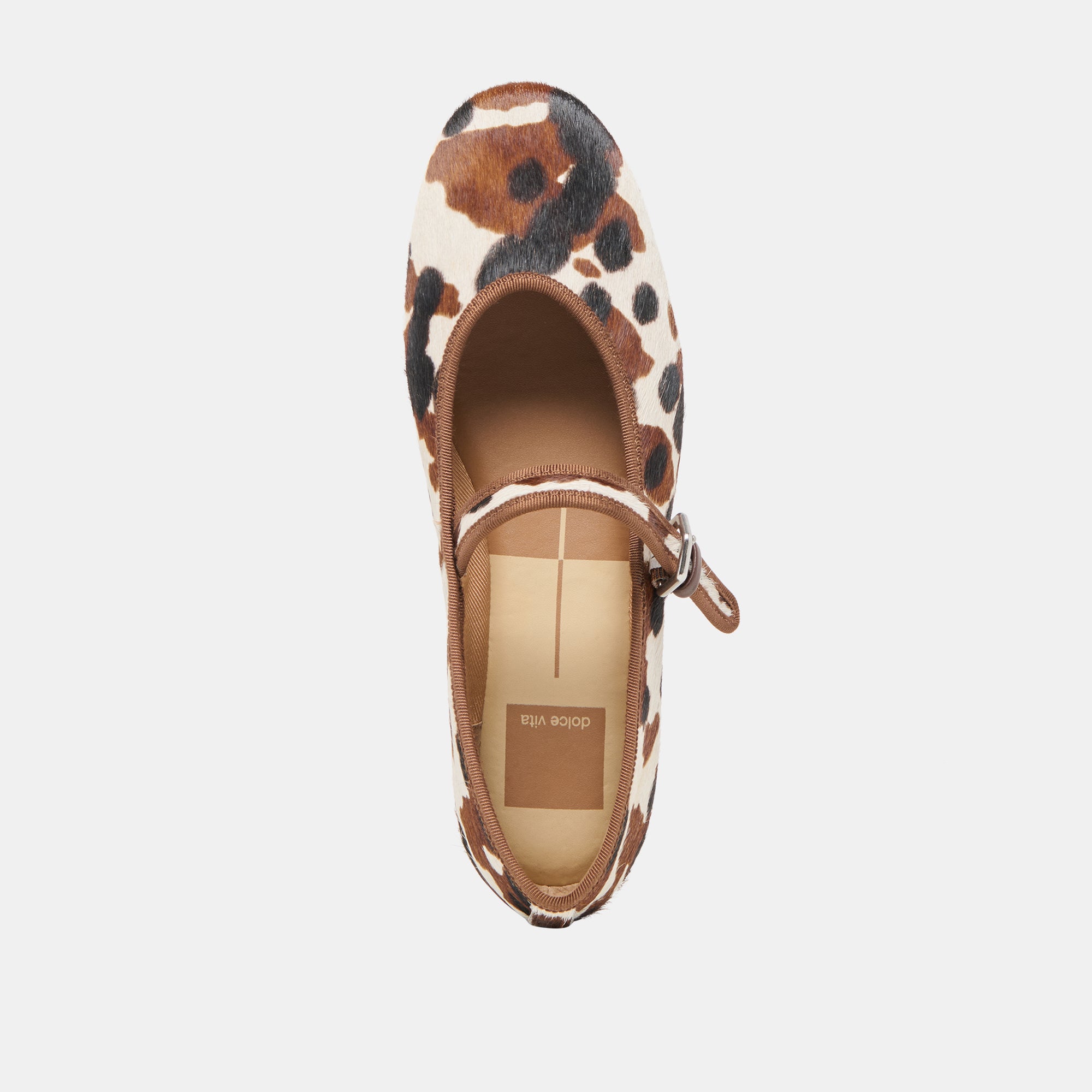 Roslyn Ballet Flats for Women - Genuine Calf Hair in Cocoa Taurus | Comfortable & Stylish Shoes for Work, Casual Outfits & Everyday Wear