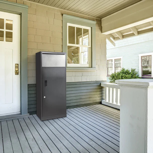 Barska CB13706 Extra Large Locking Parcel Box - Secure Single Compartment Mailbox for Packages | Perfect for Home, Office & Apartment Deliveries