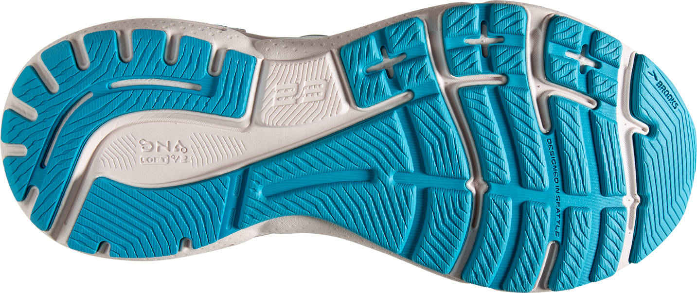 Women's Adrenaline GTS 23 Running Shoes - Lightweight Support for Neutral Pronation (Coconut/Papaya/Blue) | Perfect for Road Running, Jogging & Gym Workouts
