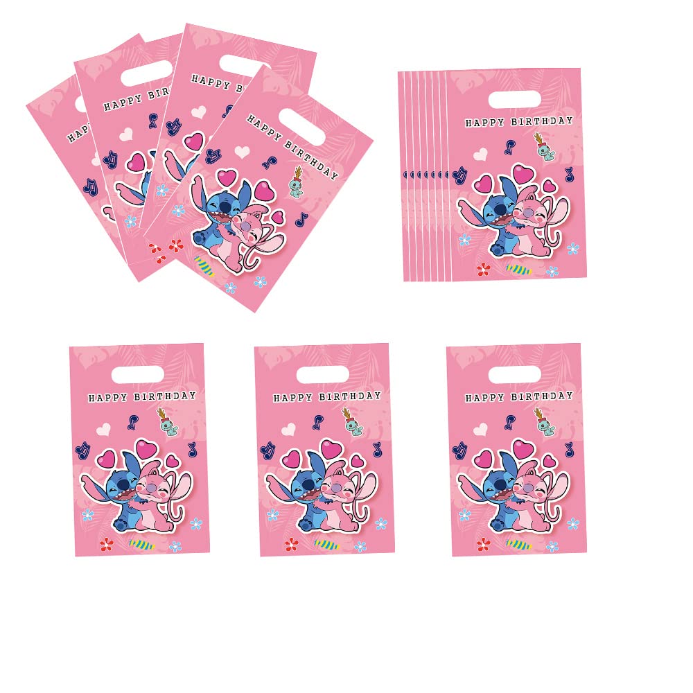 30Pcs Stitch Party Favor Bags - Cute Disney Stitch Themed Goodie Bags for Birthday Party Supplies, Baby Shower Decorations & Kids Party Favors - Perfect for Themed Parties, Birthday Decor & Gift Bags