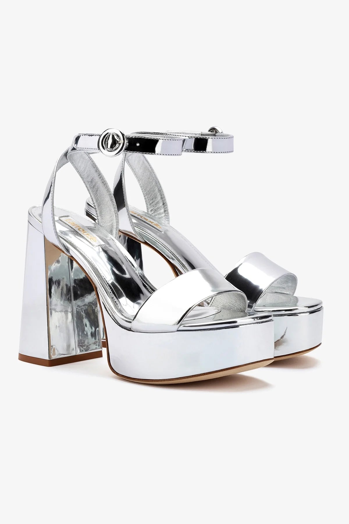 Stylish Silver Specchio Dolly Sandal - Comfortable Women's Fashion Sandals for Summer, Beach, and Casual Outings