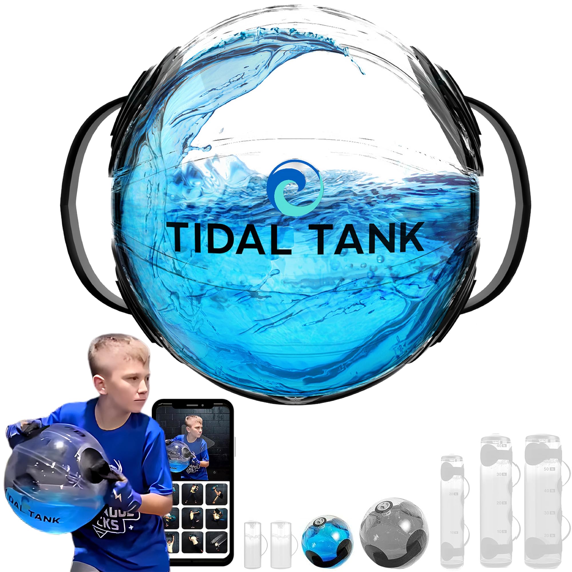 **Sphere Mini Heavy Bag Aqua Ball - Adjustable Water & Sand Weight Set for Home Gym - Portable Fitness Equipment for Strength Training & Workouts - Perfect for Home, Travel & Outdoor Exercise**
