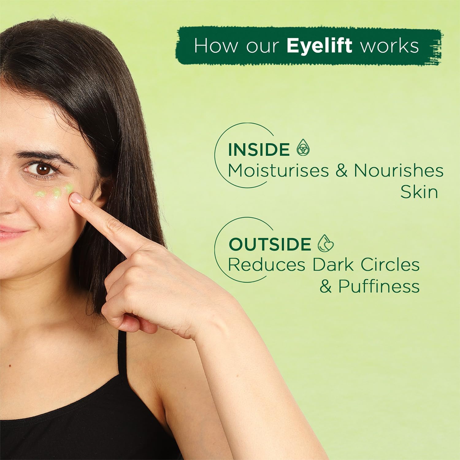 Bella Vita Organic EyeLift Hydrating Under Eye Cream Gel - Dark Circle & Puffiness Treatment for Women & Men - Anti-Wrinkle & Fine Line Reduction - 20g (Pack of 2) - Perfect for Night Routine & Travel Skincare