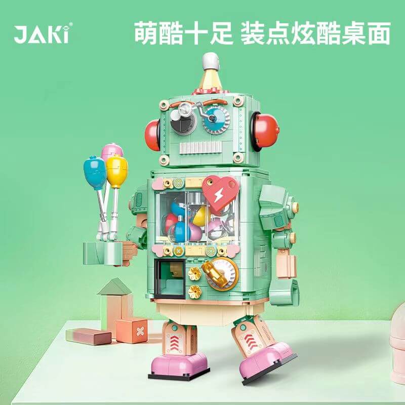 JAKI JK8218 Cashapon Machine Robot - Premium Gashapon Vending Machine for Collectibles & Toys - Perfect for Arcades, Malls, and Retail Stores