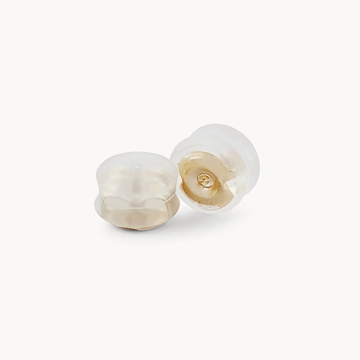 14K Yellow Gold Earring Backings with Silicone Comfort - Secure & Stylish for Studs, Hoops, and Dangle Earrings - Perfect for Daily Wear, Work, and Special Occasions