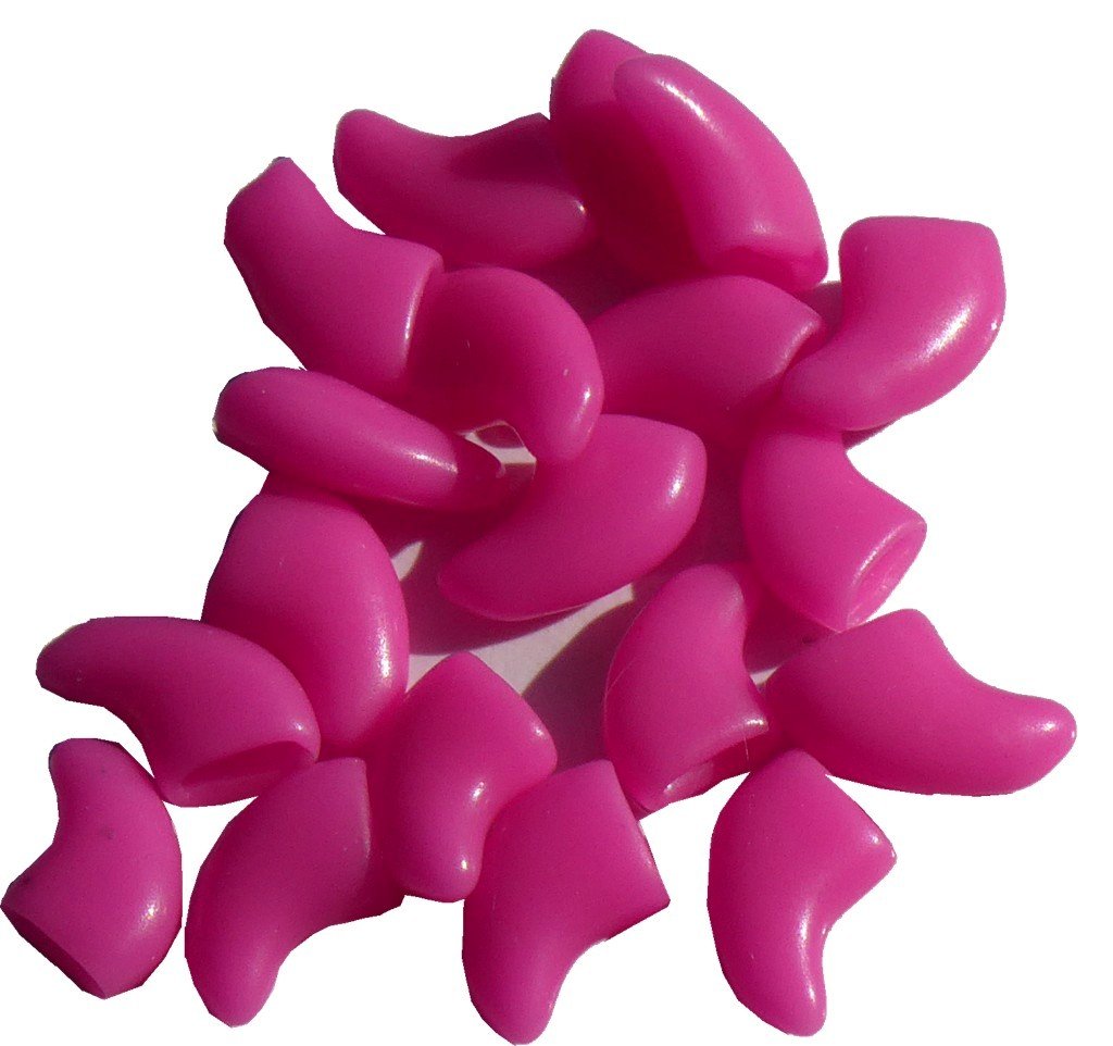 Glitter Pink Soft Pet Nail Caps for Cats & Dogs - Medium Size | Safe & Comfortable Nail Covers for Indoor Pets | Perfect for Hardwood Floors & Furniture Protection