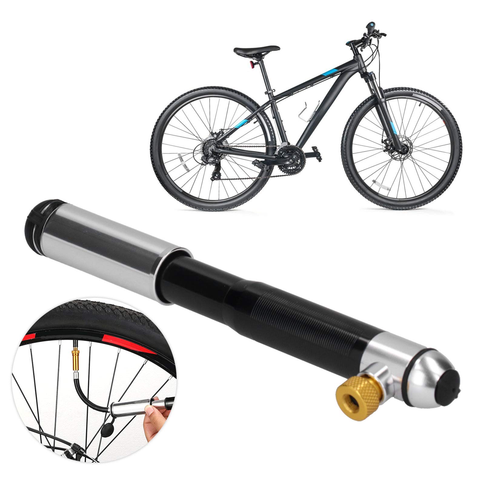Premium SOFW Aluminum Alloy Bike Pump - High Pressure Bicycle Tire Inflator for Road & Mountain Bikes, Electric Bike Tires - Perfect for Cycling, Commuting & Outdoor Adventures