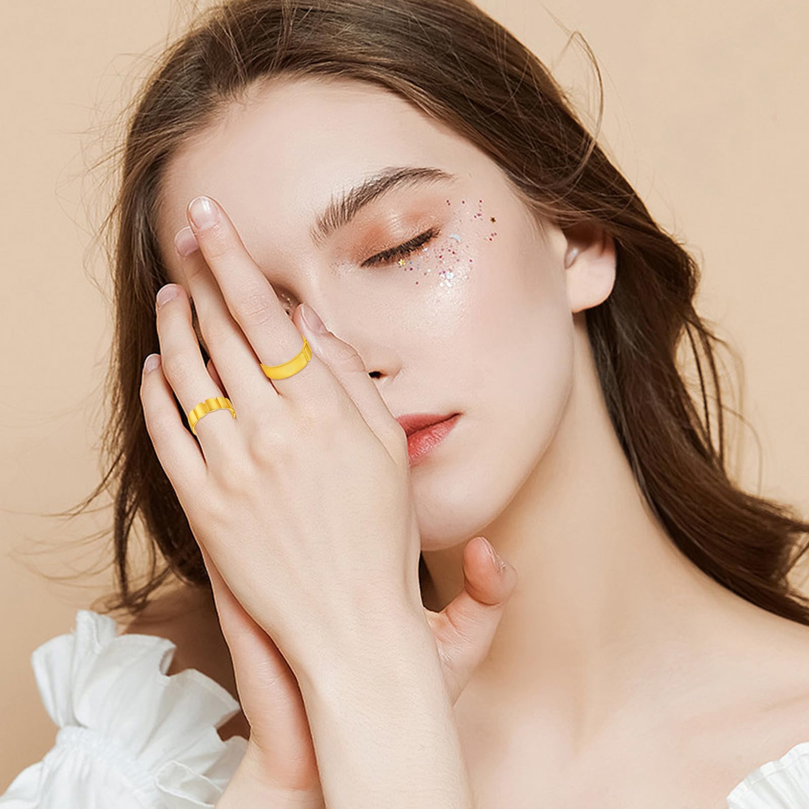 Midir&Etain 925 Sterling Silver Adjustable Rings for Women - Hypoallergenic Gold & Rose Gold Jewelry for Sensitive Skin | Perfect for Weddings, Anniversaries & Everyday Elegance