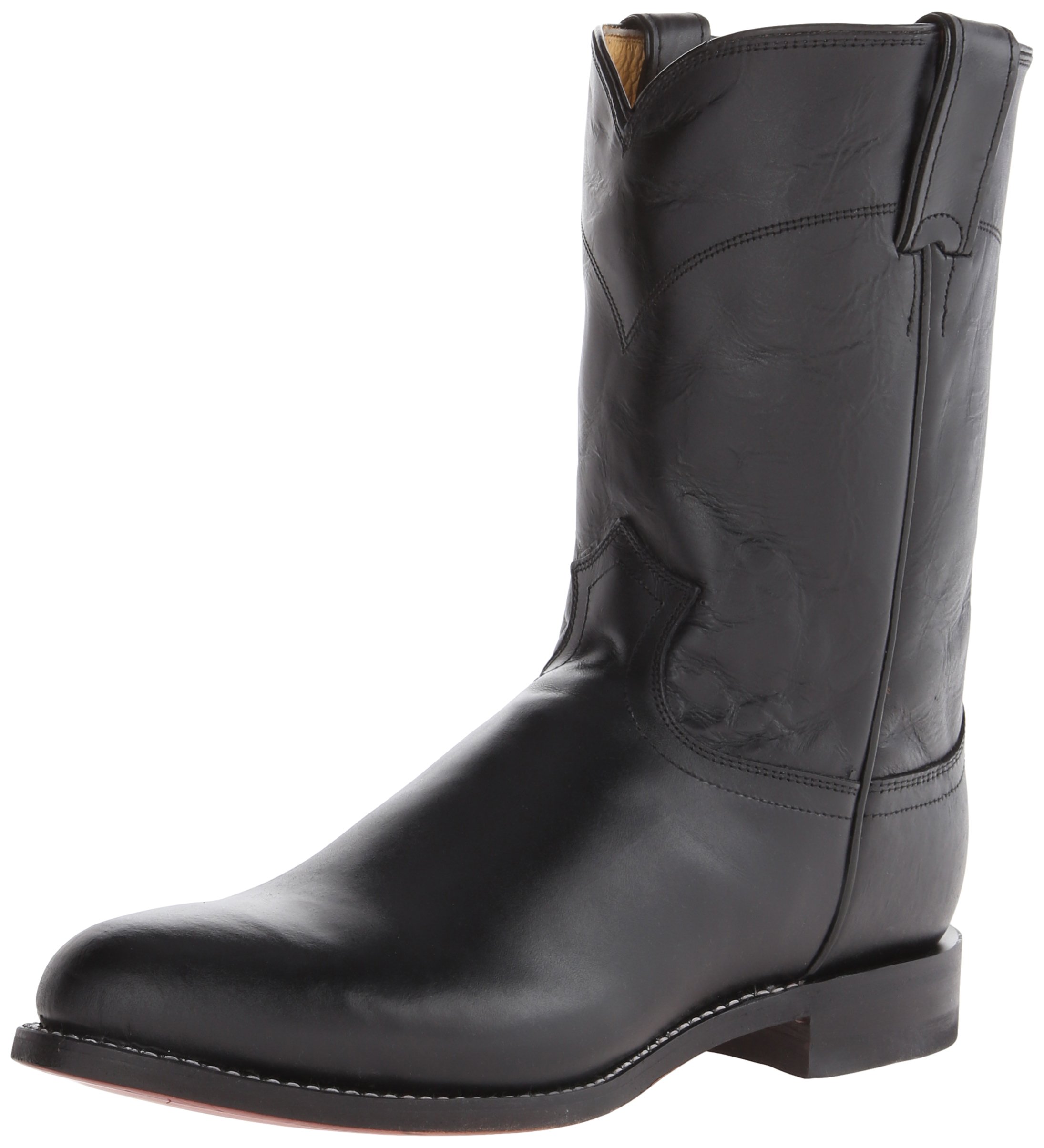 Justin Boots Men's Ropers - Western Cowboy Boots for Riding & Casual Wear | Durable Leather Work Boots for Ranch, Rodeo & Everyday Use
