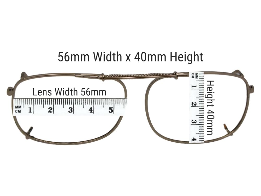 Rectangle Non-Polarized Clip-On Sunglasses for Men & Women – Universal Fit for Prescription Glasses – Perfect for Driving, Reading & Outdoor Activities