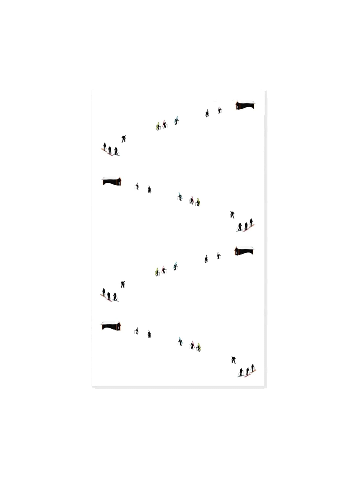 Premium Ski Touring Tea Towel - Absorbent & Quick-Drying Kitchen Towel for Skiers & Outdoor Enthusiasts - Perfect for Après-Ski, Camping & Mountain Adventures
