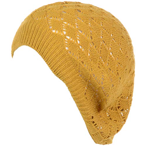 Lace Diamond Knit-mustard