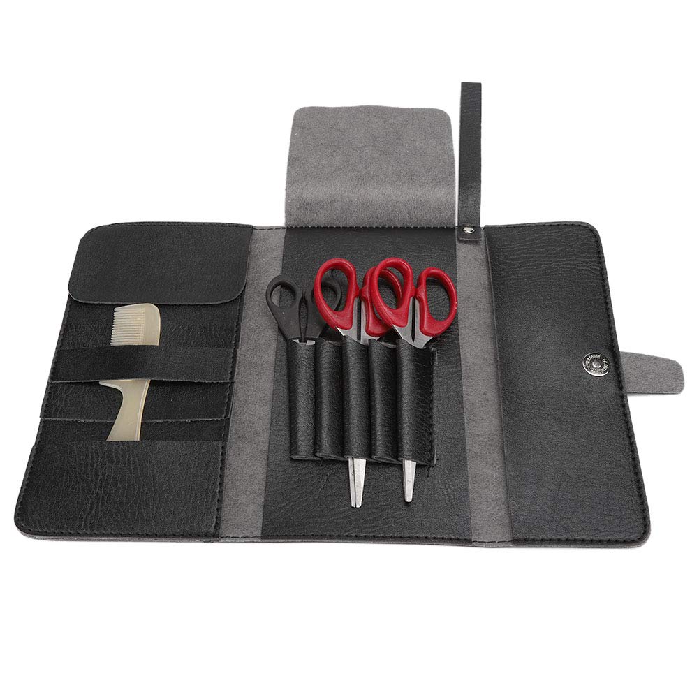 Professional Salon Storage Bag - Durable Scissors & Grooming Tools Organizer for Stylists | Soft Household Toiletry Pouch (Black) | Perfect for Salon, Home & Travel Use