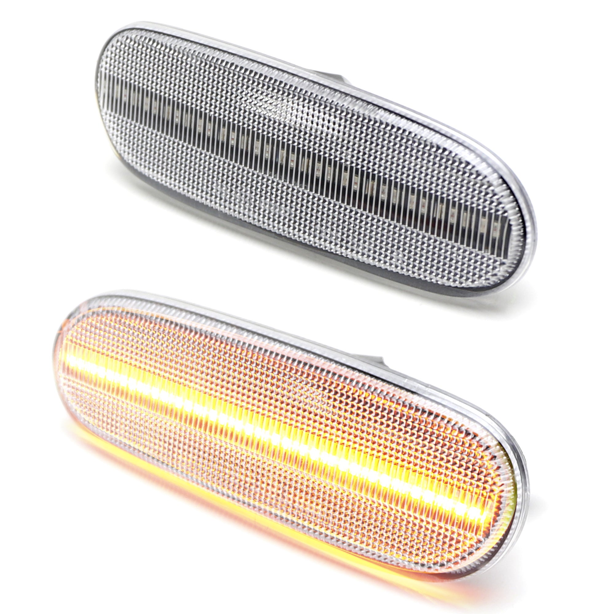 Amber LED Front Bumper Side Marker Lights for Toyota Supra JZA80 Celica MR2 - Clear Lens, Durable & Bright - Perfect for Night Driving & Car Customization