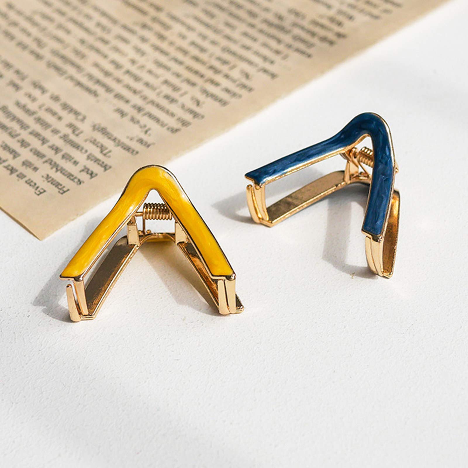 Stylish V-Shaped Alloy Hair Clips for Women & Girls - Fashion Hair Accessories for Parties, Weddings & Birthday Gifts | Trendy Hair Pins & Decorative Hair Jewelry
