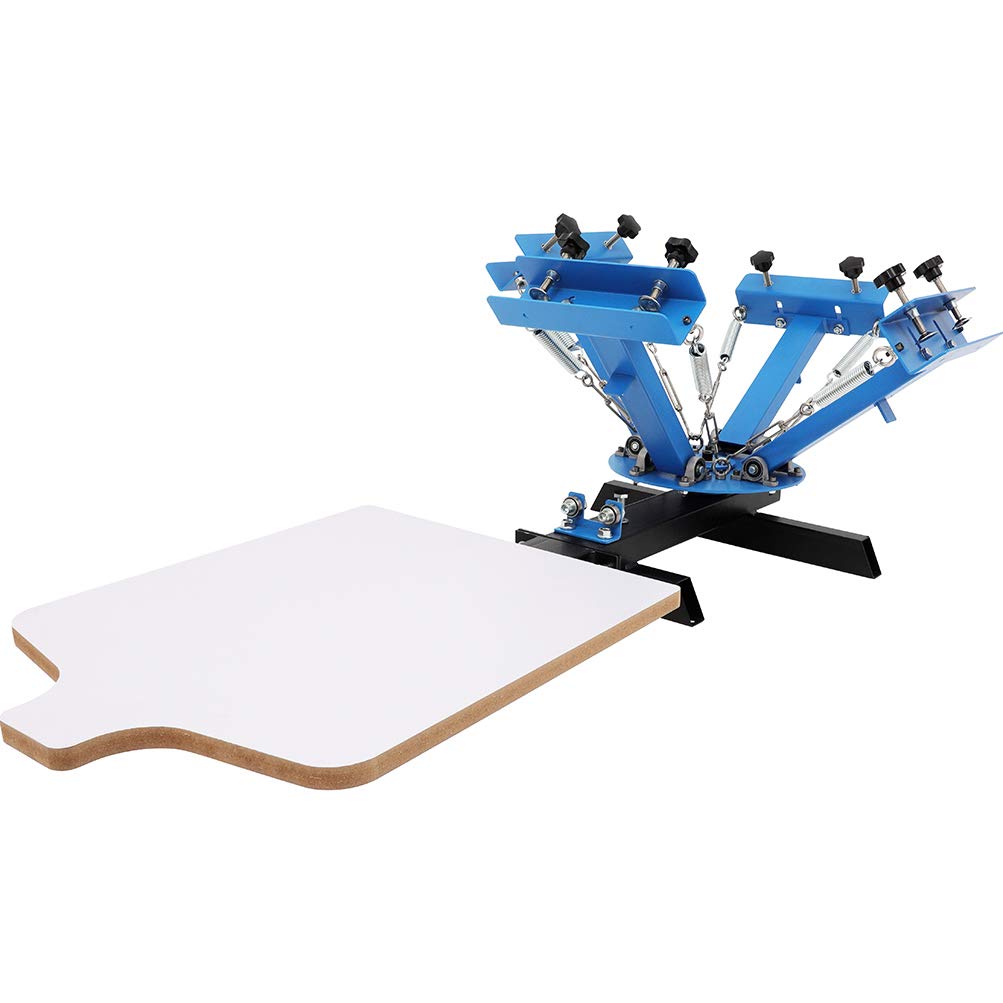 4 Color 1 Station Screen Printing Machine 21.7