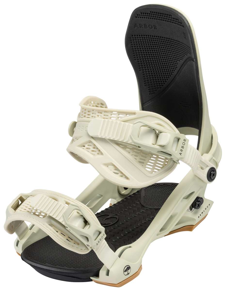Arbor Hemlock Snowboard Bindings 2024 - Premium All-Mountain Snowboard Bindings for Men & Women - Perfect for Freeride, Powder & Backcountry Snowboarding