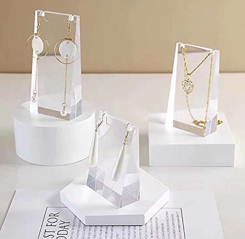 Clear Acrylic Display Stands for Jewelry, Cosmetics & Collectibles - Perfect for Retail Stores, Trade Shows & Home Decor