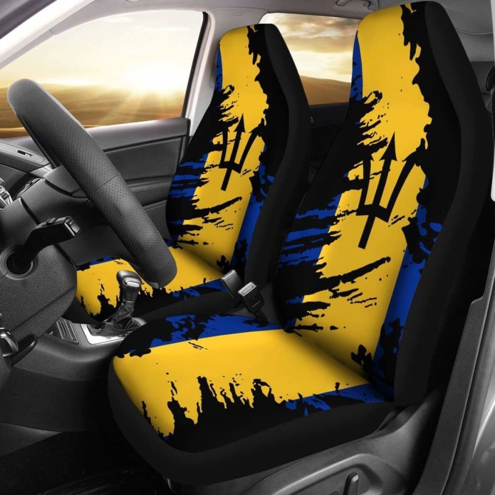 Premium Barbados Painting Car Seat Cover - Universal Fit for Most Vehicles (72