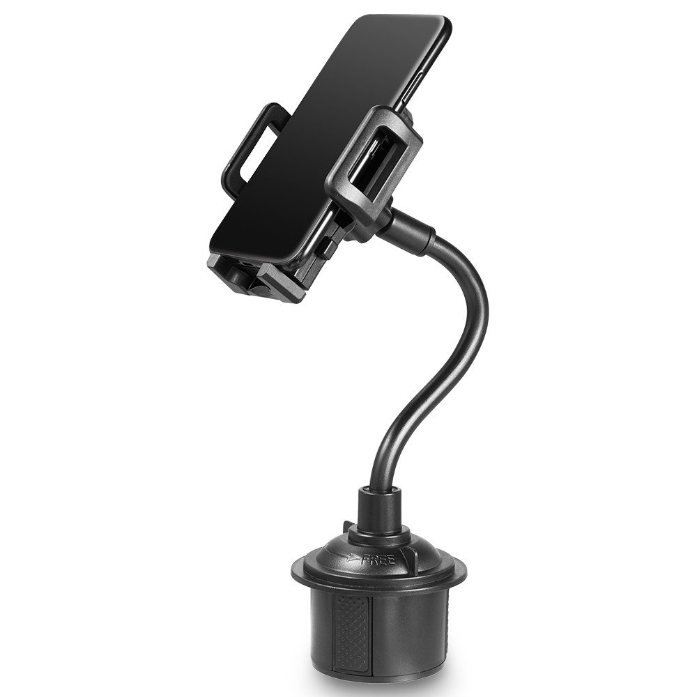 360° Rotatable Galaxy Wireless Car Cup Holder Phone Mount - Compatible with Samsung S5/S6/S7/S8/S9 Series - Perfect for Road Trips & Commuting - Black
