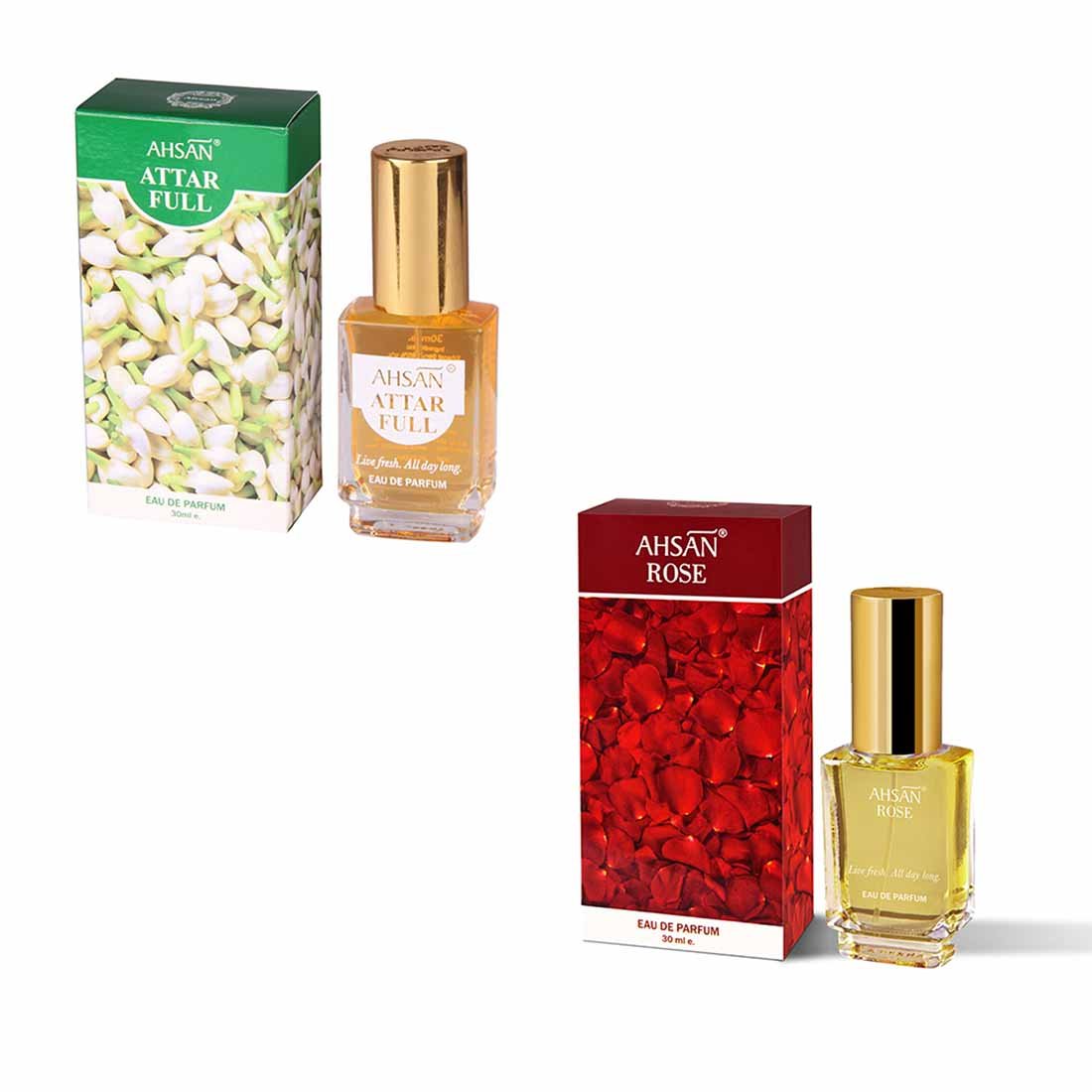 Ahsan Attarful & Rose Perfume Oil (30ml) - Premium Long-Lasting Fragrance for Women & Men, Perfect for Daily Wear, Special Occasions & Gifting