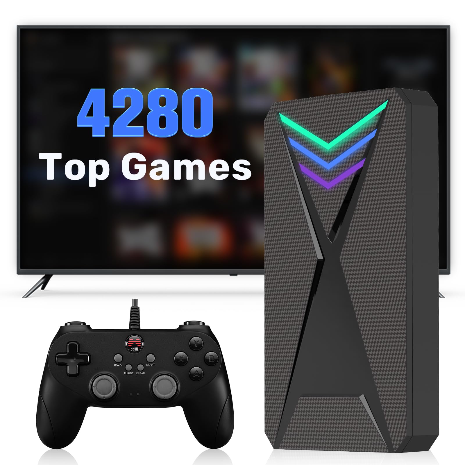 **JAnimauxx Hyper Base Lbox Retro Game Console – 4280 Built-in Classic Games, 18 Emulators, 2TB HDD with LaunchBox System – Perfect for PC Gaming & Nostalgic Retro Gaming Sessions**    *(Use Cases: Ideal for retro gaming enthusiasts, PC gamers, and collectors looking for a plug-and-play classic gaming experience.)*