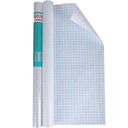 Clear Self-Adhesive Book Cover Contact Paper Roll - 17.7