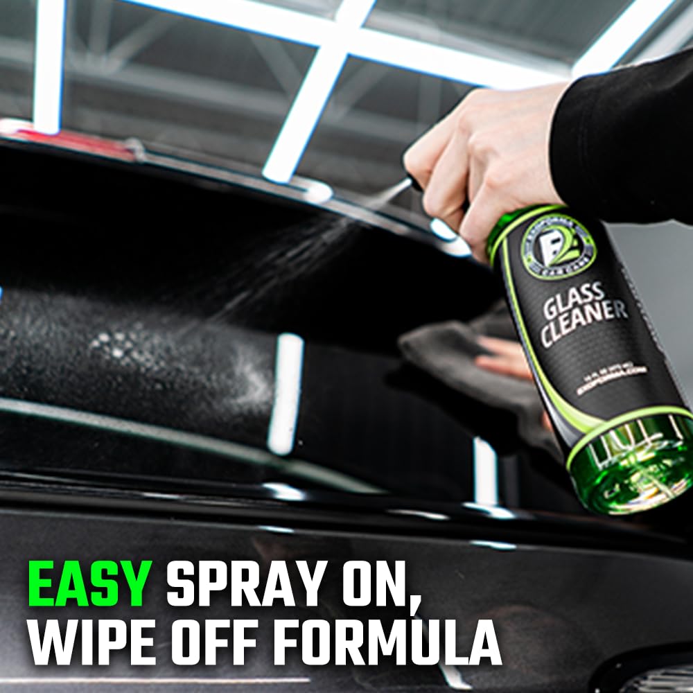 ExoForma Streak-Free Glass Cleaner - 16 oz | Crystal Clear Finish for Windows, Mirrors, Nav Screens & Tinted Glass | Safe & Effective Cleaning for Cars, Homes & Offices