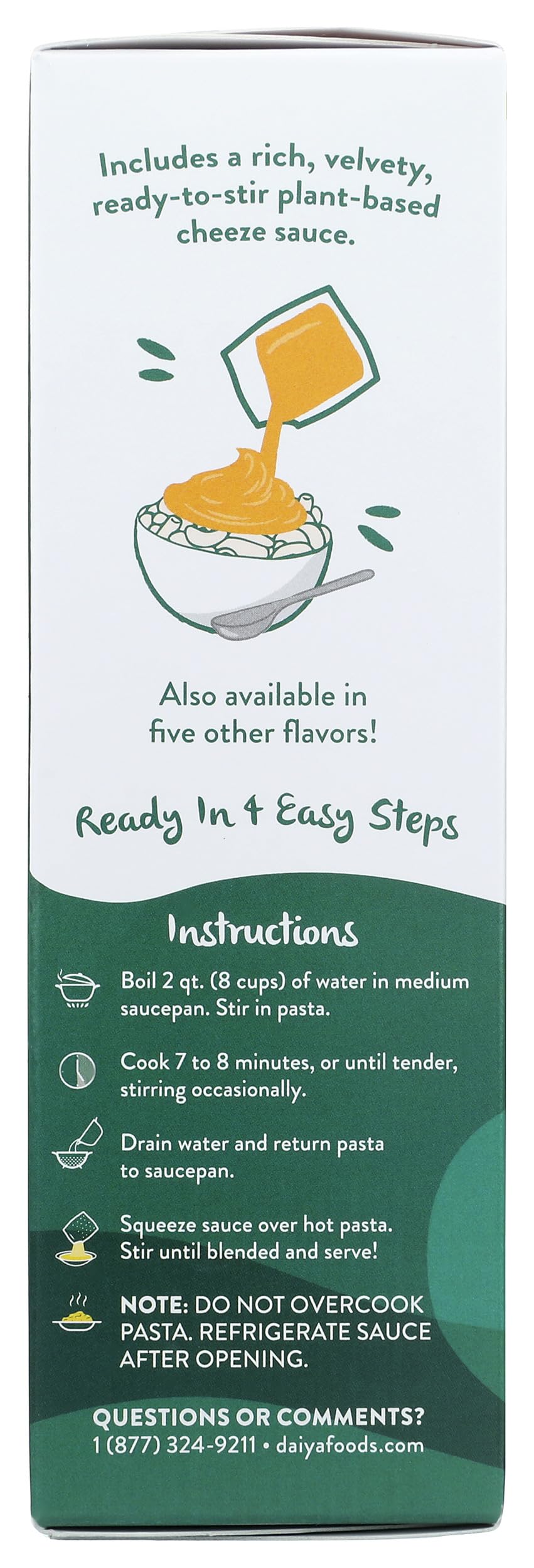 Daiya Dairy-Free Gluten-Free Cheddar Jalapeño Style Vegan Mac and Cheese - Plant-Based Comfort Food for Lunch, Dinner & Snacks