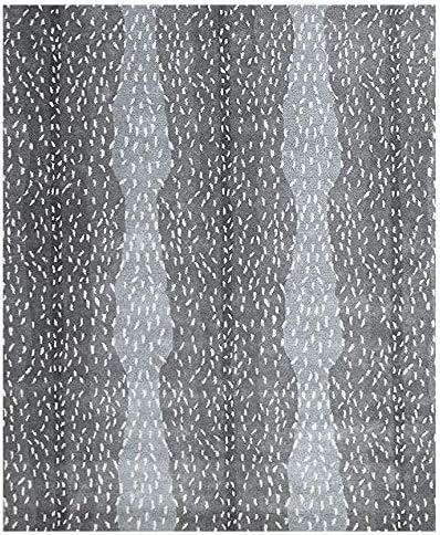Allen Home Handmade Wool Area Rugs – 5’ x 8’ Traditional Handcrafted Carpet with Natural Latex & 100% Cotton Backing | Antelope Grey | Perfect for Living Room, Bedroom & Dining Room Decor | Adds Warmth & Style to Any Home Interior